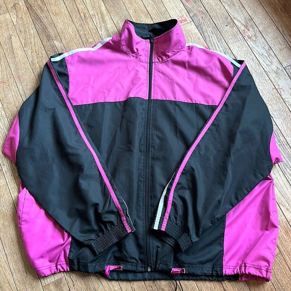 Anthony Richards Vintage 2X windbreaker pink black‎
